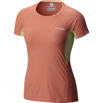 Camisa Columbia Titan Ultra Manga Corta Mujer Naranjas - Chile SRL957843